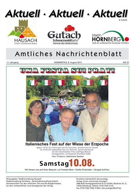 Mitteilungsblatt 08.08.2013 - Hausach