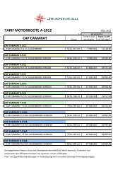 TARIF MOTORBOOTE A-2012 CAP CAMARAT