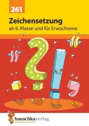 Musteraufgaben und Inhaltsverzeichnis als PDF - Hauschka Verlag