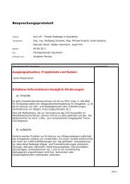 Protokolle der Initialsitzung am 4. August 2011 - Marktgemeinde ...