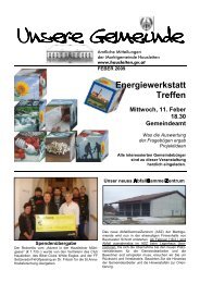 Gemeindezeitung Februar 2009 (461 KB) - Marktgemeinde Hausleiten