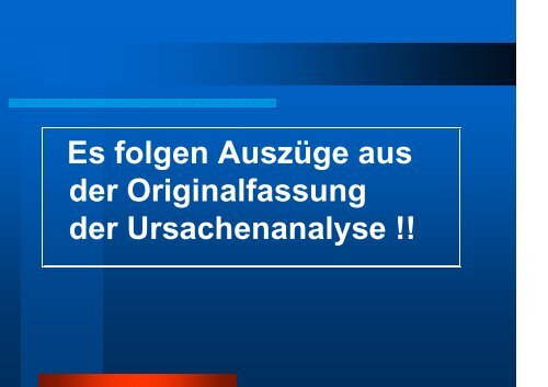 Die PISA-Studie und ihre Ursachen !