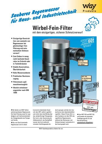 Prospekt: Wirbel-Fein-Filter - INUTEC Solarzentrum