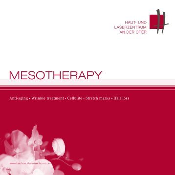 "MESOTHERAPY" (PDF) - Haut- und Laserzentrum an der Oper