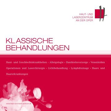 Klassische Behandlungen - Haut- und Laserzentrum an der Oper