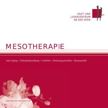 MESOTHERAPIE - Haut- und Laserzentrum an der Oper