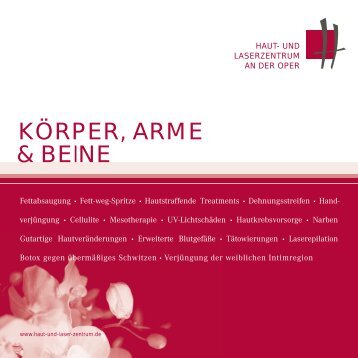 KÖRPER, ARME & BEINE - Haut- und Laserzentrum an der Oper