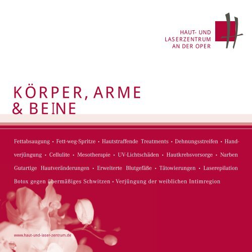 KÖRPER, ARME & BEINE - Haut- und Laserzentrum an der Oper