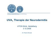 UVA1 Therapie der Neurodermitis - Dr. med. M. Jansen: Hautarzt in ...