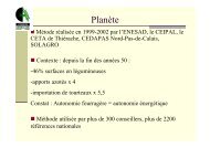 bilan Planète et plan de perfo NRJ - Chambre d'Agriculture de la ...