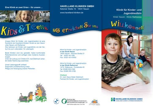 Download Flyer Kinderklinik - Havelland Kliniken ...