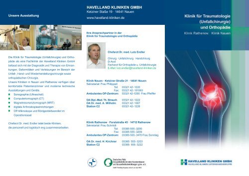 Download Flyer Unfallchirurgie - Havelland Kliniken ...