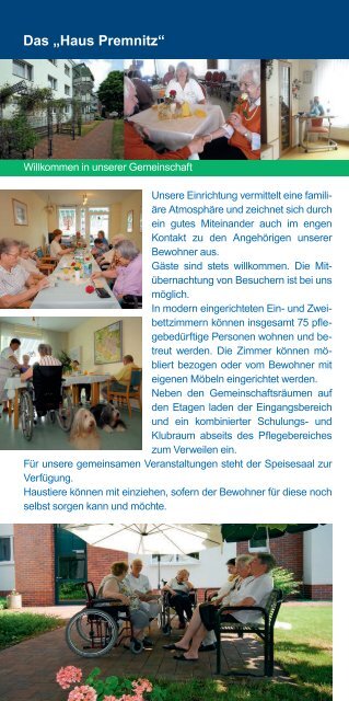 Haus Premnitz - Havelland Kliniken Unternehmensgruppe