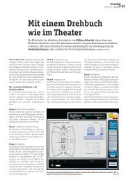 Mit einem Drehbuch wie im Theater - Buhler+Scherler AG