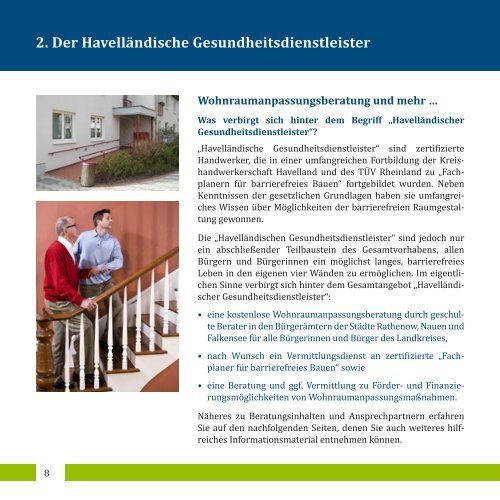 Broschüre Gesundheitsdienstleister - Landkreis Havelland