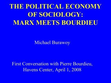 marx meets bourdieu - Havens Center