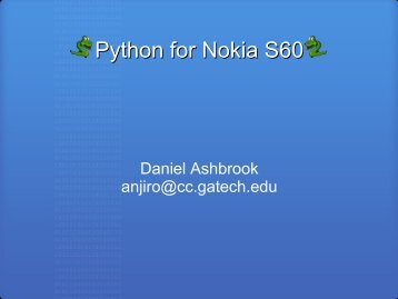 Python for Nokia S60