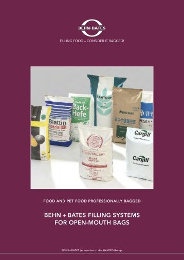 behn+bates filling systems for open-mouth bags - Haver Filling ...