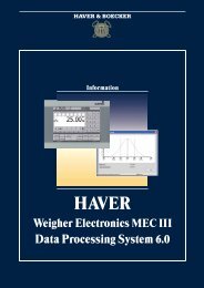 Data Processing System 6.0 - Haver Filling Systems, Inc.