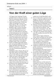 3. Von der Kraft einer guten Lüge - Havovwo.nl