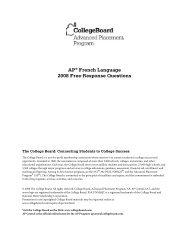 AP® French Language 2008 Free-Response Questions