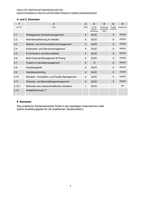 Modulhandbuch - Hochschule Ingolstadt