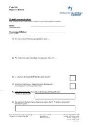 Praxis Evaluation Praktikum BW - Hochschule Ingolstadt