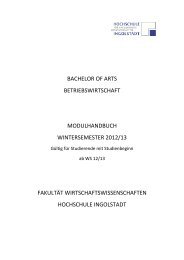 bachelor of arts betriebswirtschaft modulhandbuch wintersemester ...