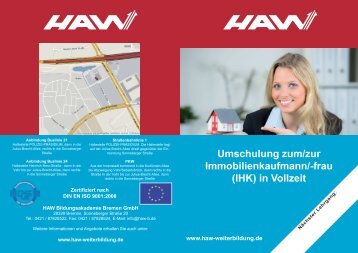 Umschulung zum/zur Immobilienkaufmann/-frau (IHK) in ... - HAW