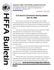 HFFA Station Bulletin 4/29/08 CSC Update - Hawaii Fire Fighters ...