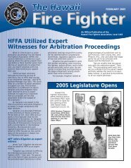February 2005 - Hawaii Fire Fighters Association