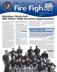 June 2008 *SPECIAL EDITION - Hawaii Fire Fighters Association