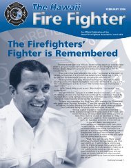 The Firefighters' Fighter is Remembered - Hawaii Fire Fighters ...