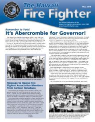 Fall 2010 - Hawaii Fire Fighters Association