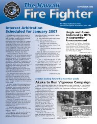 September 2006 - Hawaii Fire Fighters Association