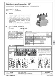 Directional spool valves type HSF