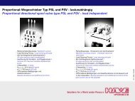 Proportional-Wegeschieber Typ PSL und PSV - lastunabhängig ...