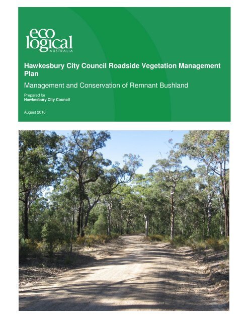 Attachment 1 to Item 53 - Roadside Vegetation Management Plan