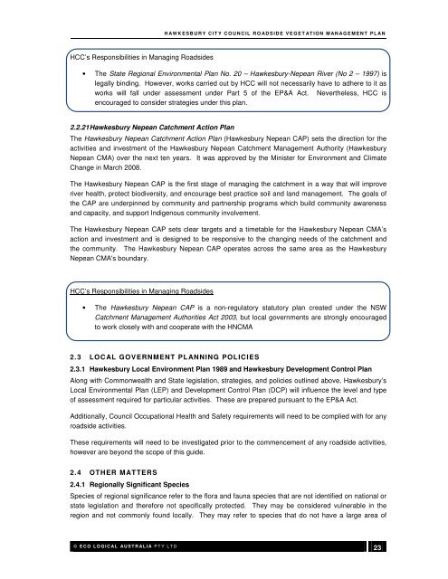 Attachment 1 to Item 53 - Roadside Vegetation Management Plan