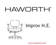 Improv H.E. Adjustment Instructions - Haworth