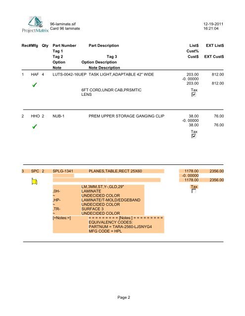 ProjectMatrix - ProjectSpecPrint - Haworth.com