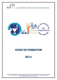 GUIDE DE FORMATION 2014