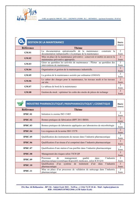 GUIDE DE FORMATION 2014