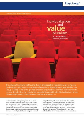 a PDF summary of the individualism and value ... - Hay Group