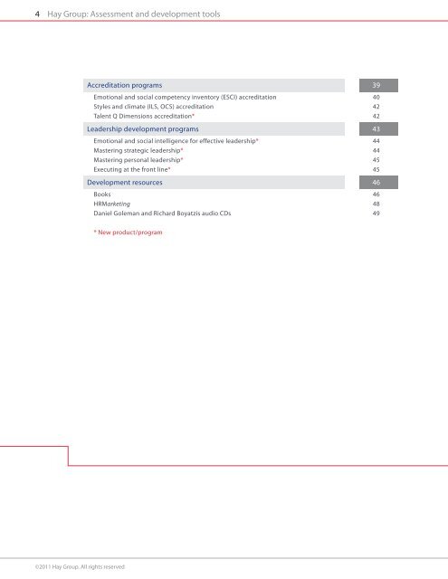 Assessment and development tools - Hay Group