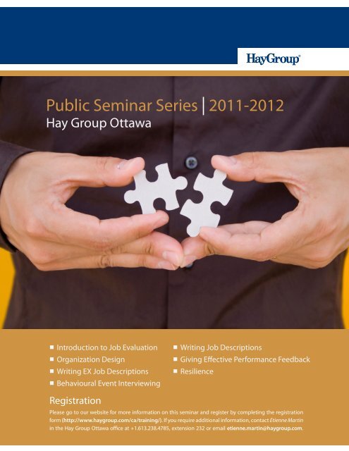 Public Seminar Series 2011-2012 - Hay Group