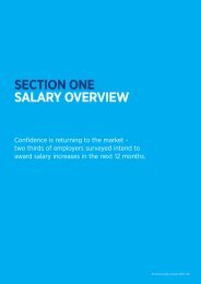 SECTION ONE SALARY OVERVIEW - Hays