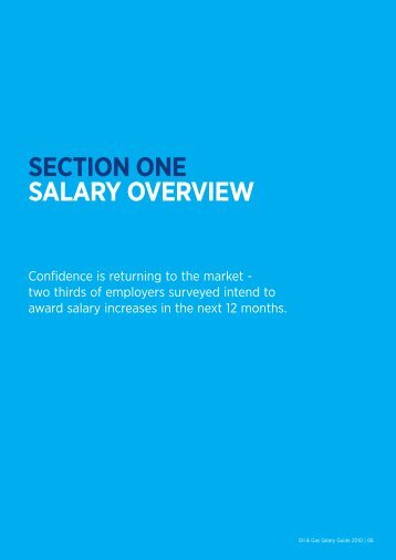 SECTION ONE SALARY OVERVIEW - Hays