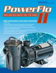 Hayward Power-Flo Matrix™ Pump Series - Owner's Manual