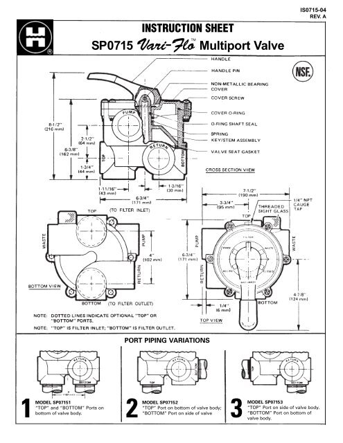 Hayward pool filter diagram